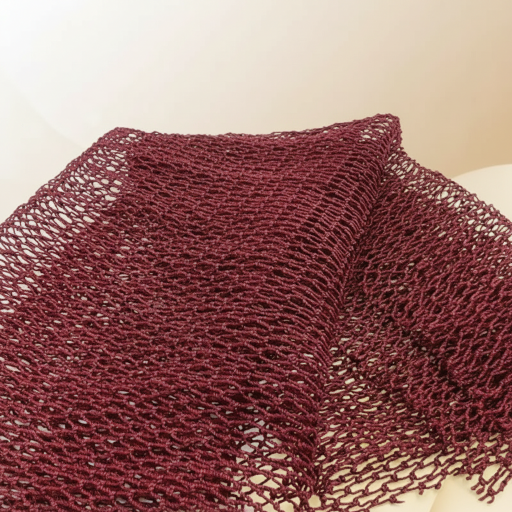 Refined Burgundy Mesh Product